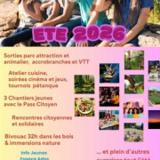 Programme ETE 2026 pour les ados avec INFO JEUNES
